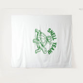 Shell Yeah Turtle Snail Funny Wandkleed (Voorkant (horizontaal))