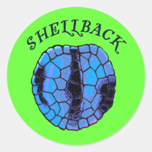 Shellback Ronde Sticker