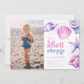 Shellebrate Photo Invitations d'anniversaire (Devant)