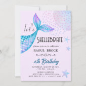 Shellebrate verjaardagsuitnodiging kaart (Voorkant)