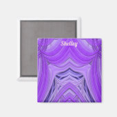 SHELLEY ~ Conception de fractale 3D aimant bleu vi (Recto/Verso)