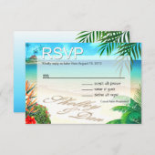 Shelley & Dan Exotic Beach RSVP ::custom : (Devant / Derrière)