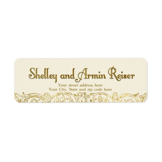 Shelley étiquette de adresse personnalisé (Devant)