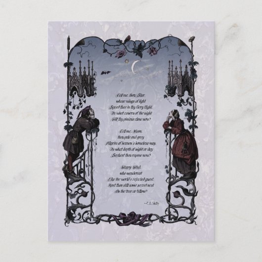 Shelley "Wanderers" Victoriaans Briefkaart (Voorkant)