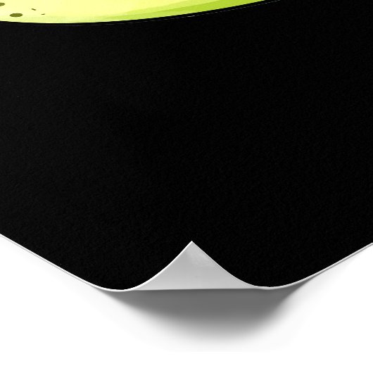 Shellfie Funny Snail Selfie Pun Dark BG Poster (Hoek)