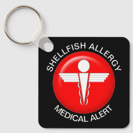 Shellfish Allergy Medical Alert Sleutelhanger