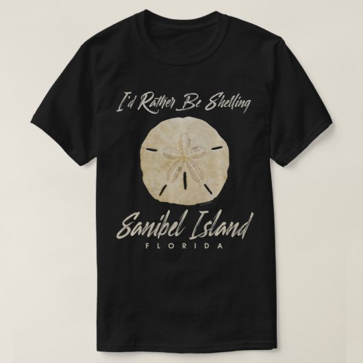 Shelling Sand Dollar Seashell Sanibel Island Flori T-shirt (Design voorkant)