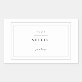 Shells Pasta Label Stickers