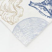Shells Pattern Fleece Deken (Hoek)