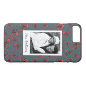 Shells & Starfish Pattern | Uw foto en naam Case-Mate iPhone Case (Achterkant (Horizontaal))