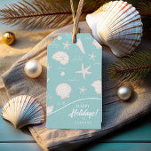 Shells Starfish Sun Fun Text Ivory ID918 Cadeaulabel