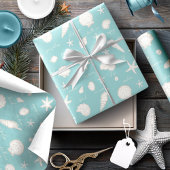 Shells Starfish Sun Fun Text Ivory ID918 Cadeaupapier