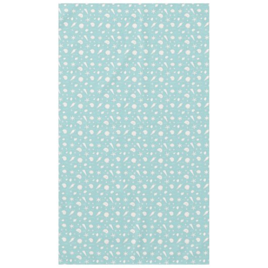Shells Starfish Sun Fun Text Ivory ID918 Tafelkleed (Voorkant)