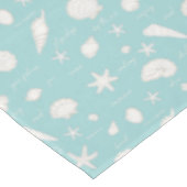 Shells Starfish Sun Fun Text Ivory ID918 Tafelkleed (Gekanteld)