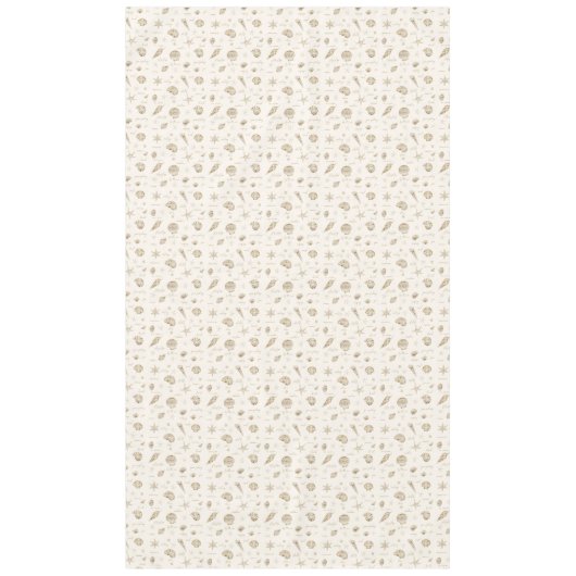 Shells Starfish Sun Fun Text Sandstone ID918 Tafelkleed (Voorkant)