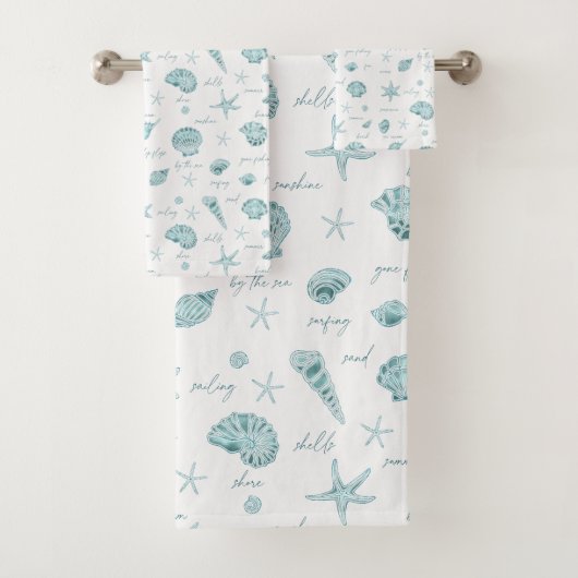 Shells Starfish Sun Fun Texte Turquoise ID918 (En situation)