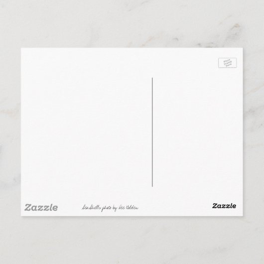 Shells van het zee briefkaart (Achterkant)