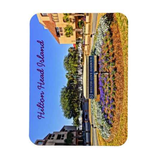 Shelter Cove Harbour en Marina Hilton Head Island Magneet (Verticaal)