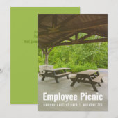 Shelter House Picnic Invitation Kaart (Voorkant / Achterkant)