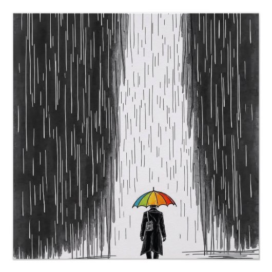 “Shelter in Color” Perfect Poster (Voorkant)