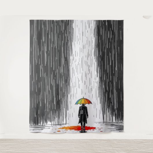 “Shelter in Color” Wandkleed (Voorkant)