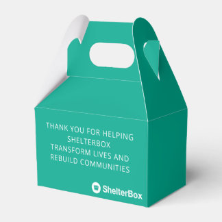 ShelterBox Branded Favor Box Bedankdoosjes