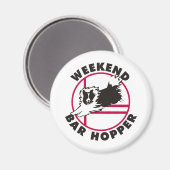 Sheltie Agility Weekend Bar Hopper Magneet (Voorkant / Achterkant)