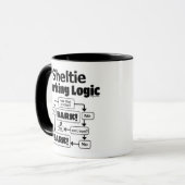 Sheltie Barking Logic Mok (Voorkant links)