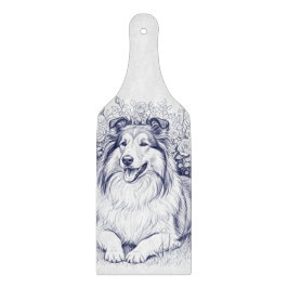 Sheltie & Bloemen Snijplank