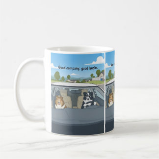 Sheltie border collie cartoon koffiemok