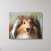 Sheltie Canine Canvas Afdruk (Voorkant)