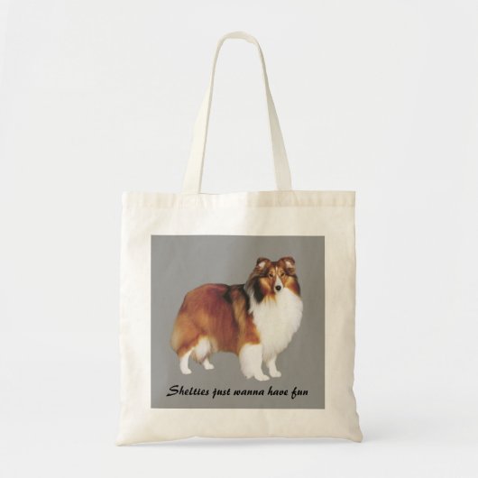 Sheltie Canvas tas (Voorkant)