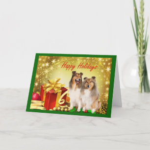 Sheltie Christmas Kaart Cadeaus