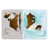 Sheltie Clean-Dirty Dishwasmachine Magneet (Horizontaal)