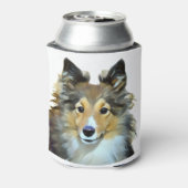 Sheltie Collie Herd Dog Blikjeskoeler (Blikje Achterkant)