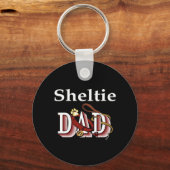 Sheltie dad Sleutelhanger (Voorkant)