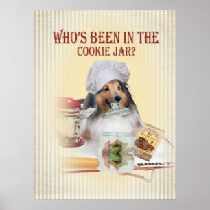 SHELTIE die in het Cookie Jar Poster is geweest
