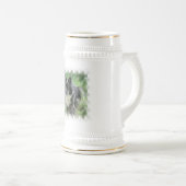 Sheltie Dog Afbeelding Beer Stein Bierpul (Voorkant rechts)
