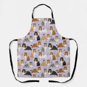 Sheltie Dog Botten en Paws Apron Schort (Voorkant)