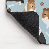 Sheltie Dog Botten en Paws Muismat (Hoek)