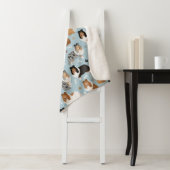 Sheltie Dog Botten en Paws Sherpa Deken (In situ)