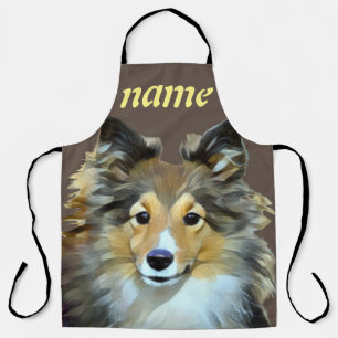 Sheltie Dog Pet liefde All-Over Print Apron Schort