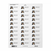 Sheltie Dog Retour Adreslabels Etiket (Full Sheet)