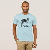 Sheltie dog t-shirt (Voorkant volledig)