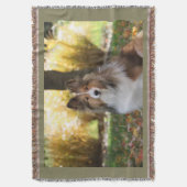 Sheltie Gooi Deken (Voorkant Verticaal)