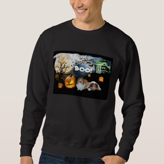 Sheltie Halloween Unisex Sweatshirt (Voorkant)