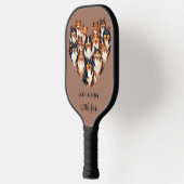Sheltie Hart Illustratie Schattigee Shetland Sheep Pickleball Paddle (Links)