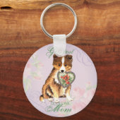 Sheltie Heart mama Sleutelhanger (Voorkant)