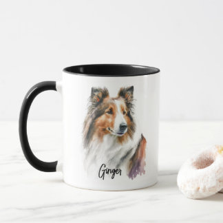 Sheltie Hondenras gepersonaliseerd Mok