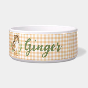 Sheltie Laurel in een Laurel Branch   Gepersonalis Voerbakje